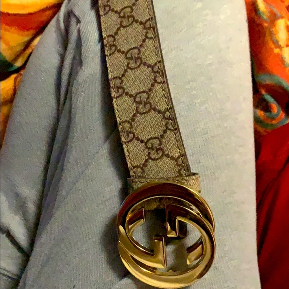 Gucci canvas belt